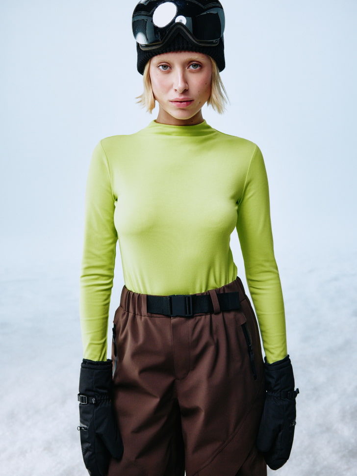 

Лонгслив в мелкий рубчик из горнолыжной коллекции, SL5811010206