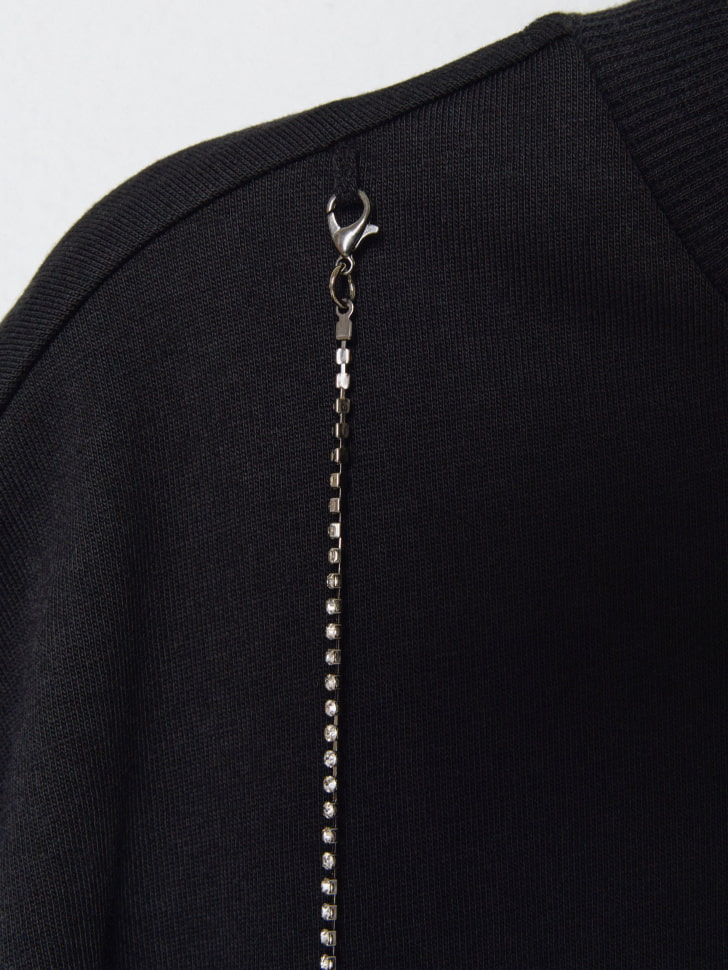 футболка оверсайз с декоративной цепочкой для девочек 4610517071293 в интернет магазине