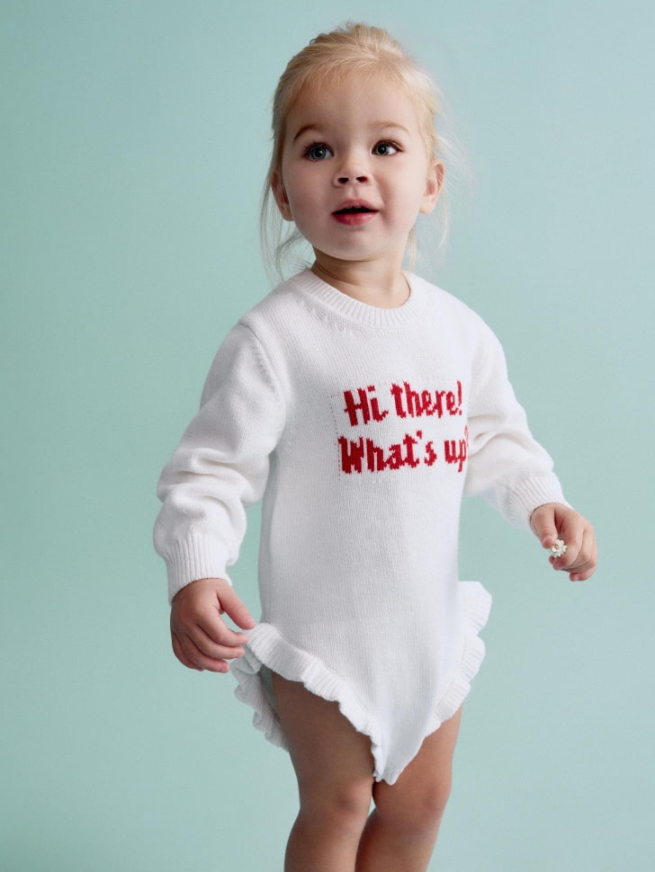 

Джемпер-боди с вышивкой для малышей, SL5811000205