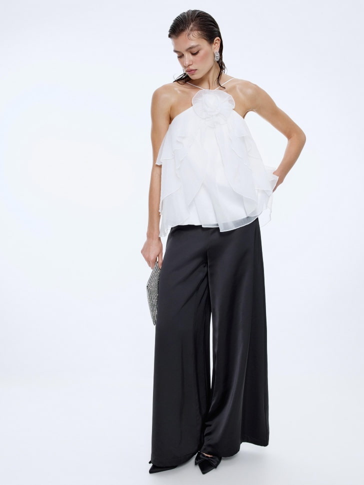 объемный топ с воланами из органзы 4610517092878 по акции