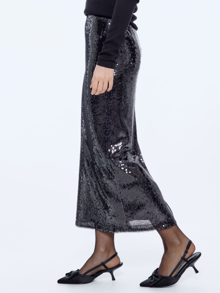 юбка миди с пайетками 4610517150387 в интернет магазине