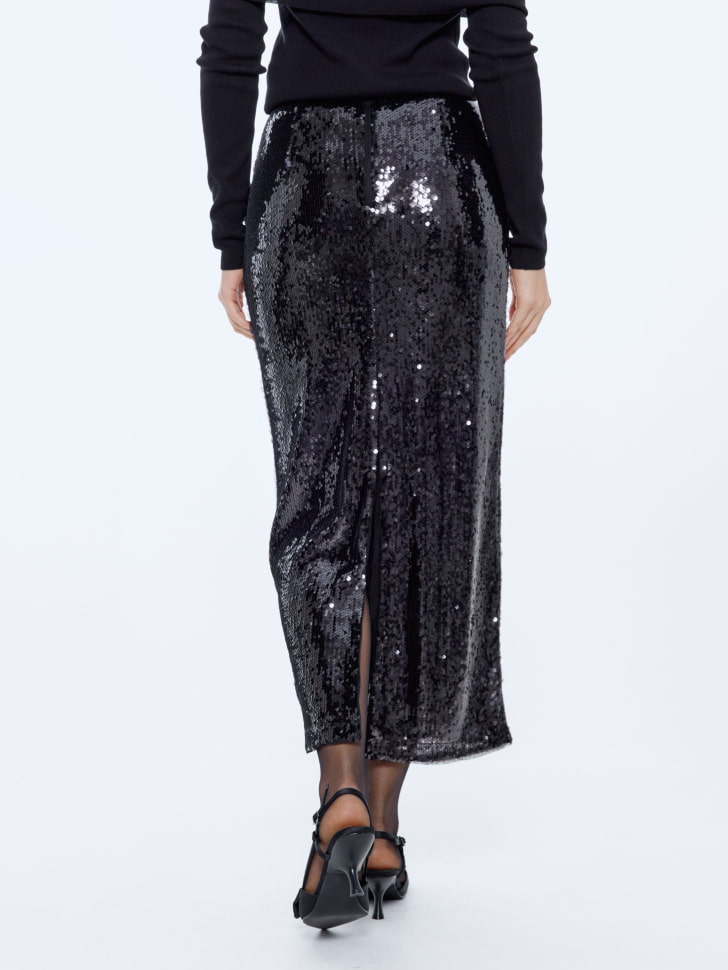 юбка миди с пайетками 4610517150387 с промокодом