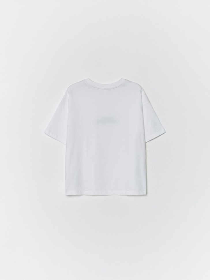 футболка оверсайз с принтом для девочек 4680798485447 в интернет магазине