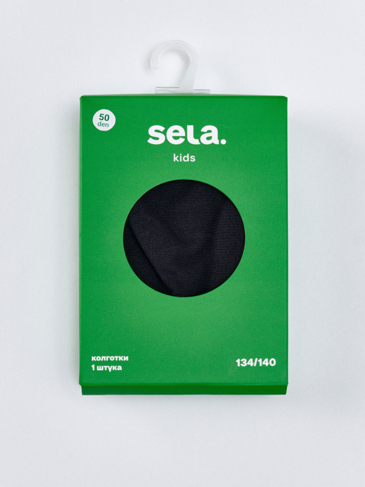 колготки капроновые для девочек от бренда sela вид слева