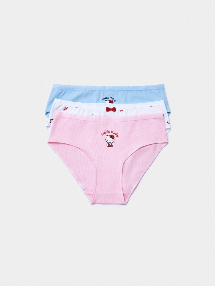 Набор из 3 трусов-слипов Hello Kitty для девочек, разноцветный, арт. 50479