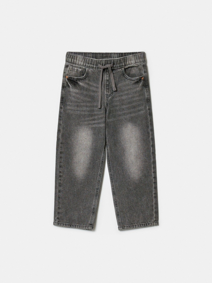 Джинсы SELA Свободные на резинке, серый, арт. 42866