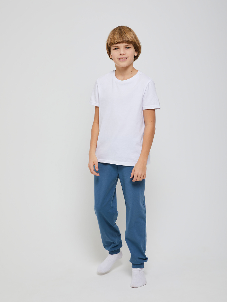 брюки домашние для мальчиков (синий, 122-128 (8-9 YEARS))