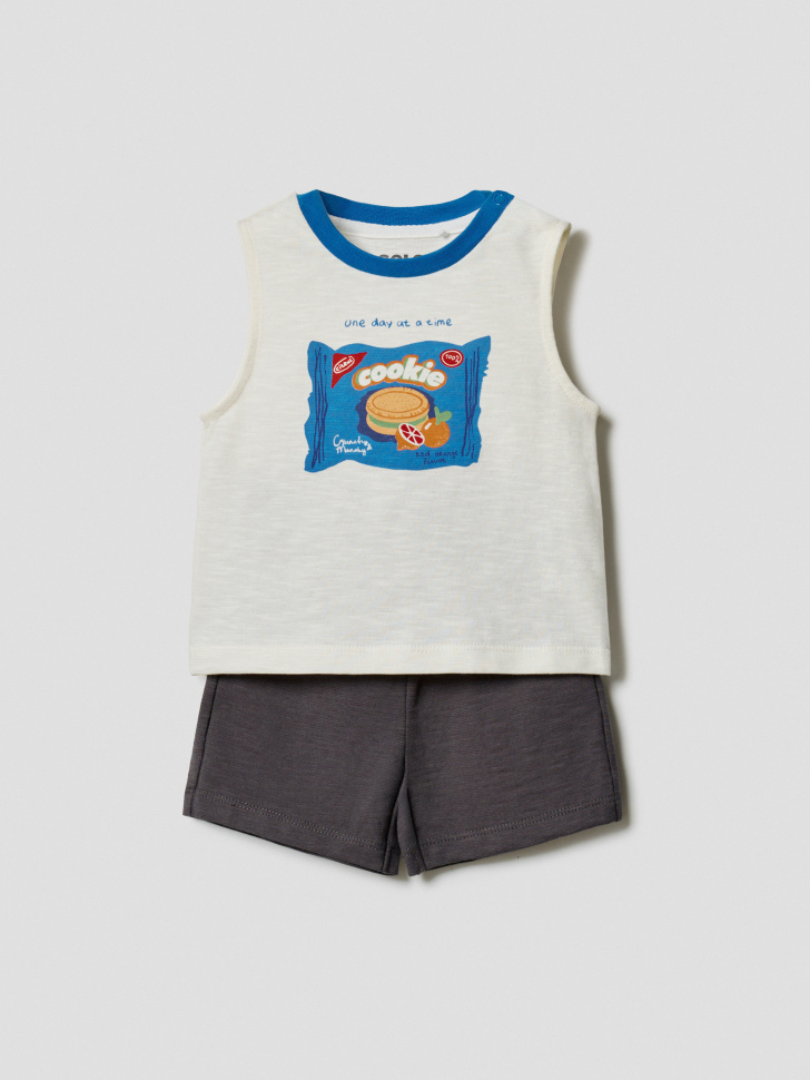 Комплект из майки и шорт SELA, разноцветный, арт. 51324