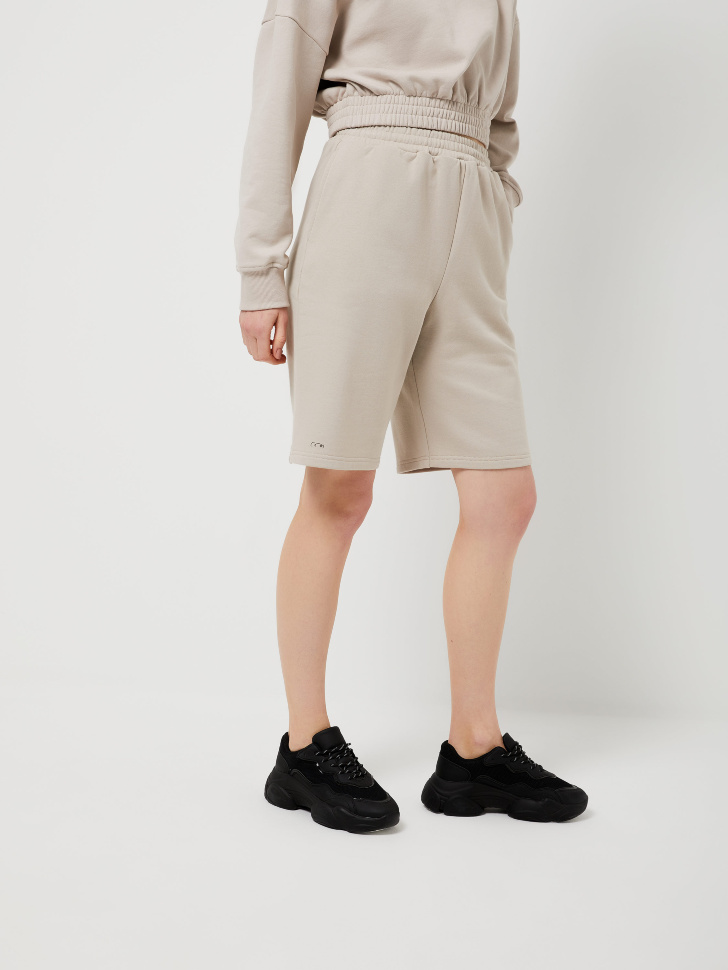 

Трикотажные шорты на резинке, Белый