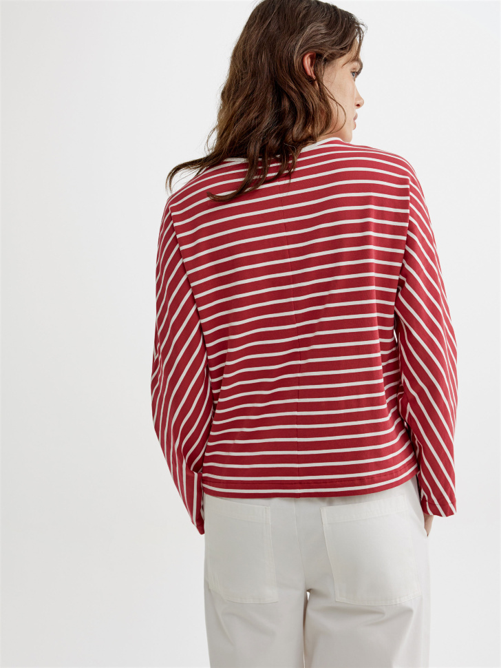 лонгслив в полоску прямого кроя по цене 2599 руб вид справа