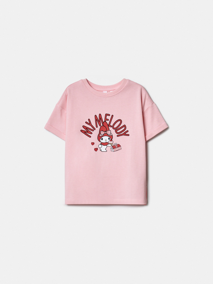 футболка с принтом hello kitty для девочек по цене 999 руб вид справа