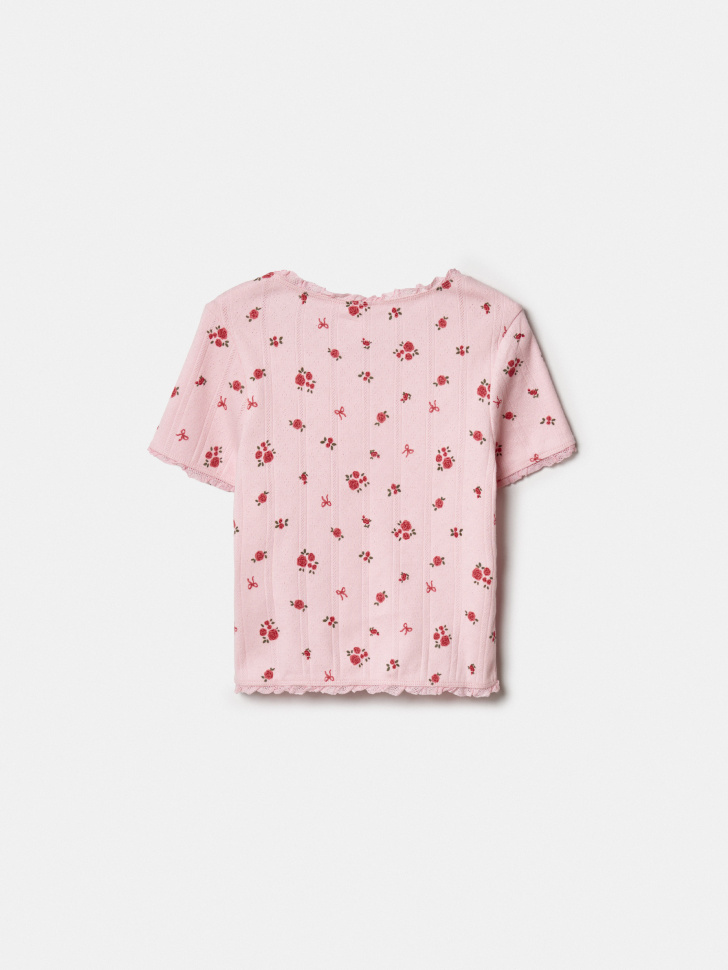 облегающая футболка с принтом для девочек от бренда sela вид слева