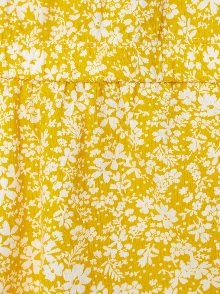 Трикотажный комбинезон для девочек (желтый, 140/ 10-11 YEARS) sela 4640078302826 - фото 3