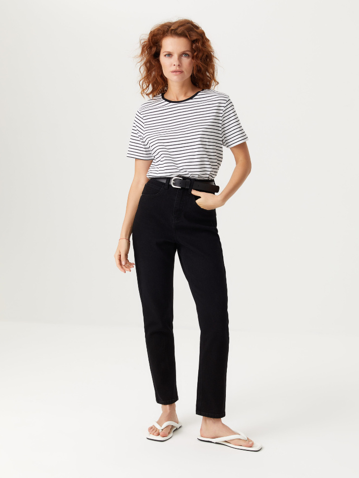 

Джинсы стретч mom fit