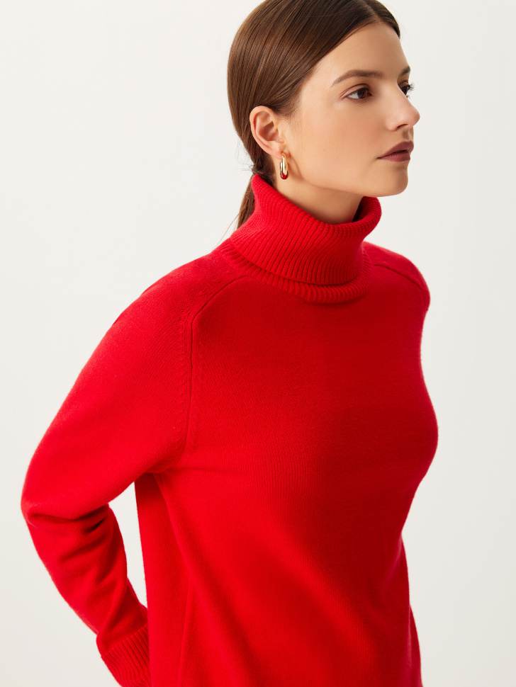 

Удлиненный джемпер, Красный