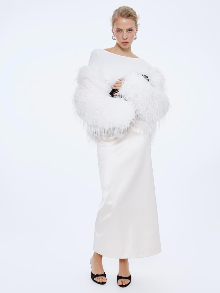 сатиновая макси юбка 4610517110299 фотография