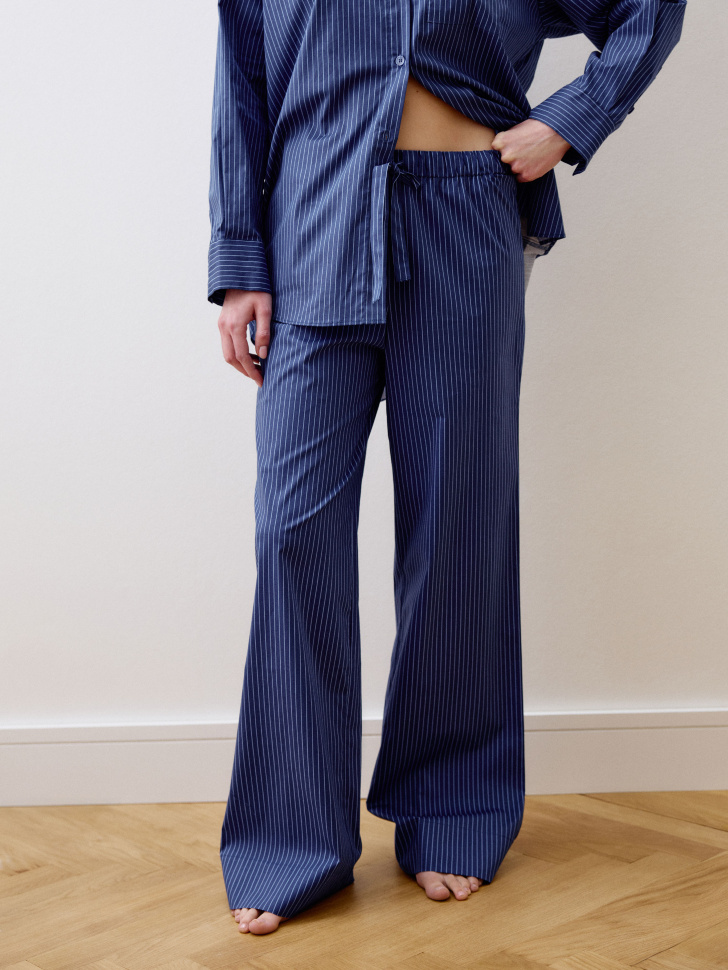 домашние брюки в полоску 4680798351421 по акции