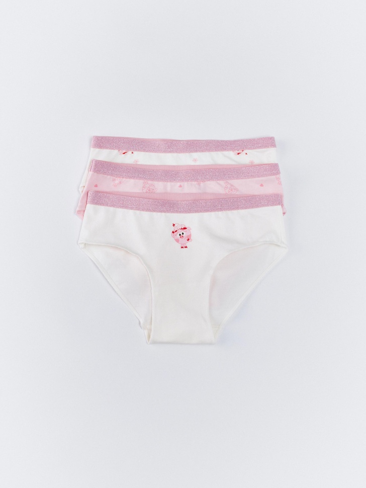 набор из 3 трусов-слипов для девочек  x смешарики 4610517120601 фотография