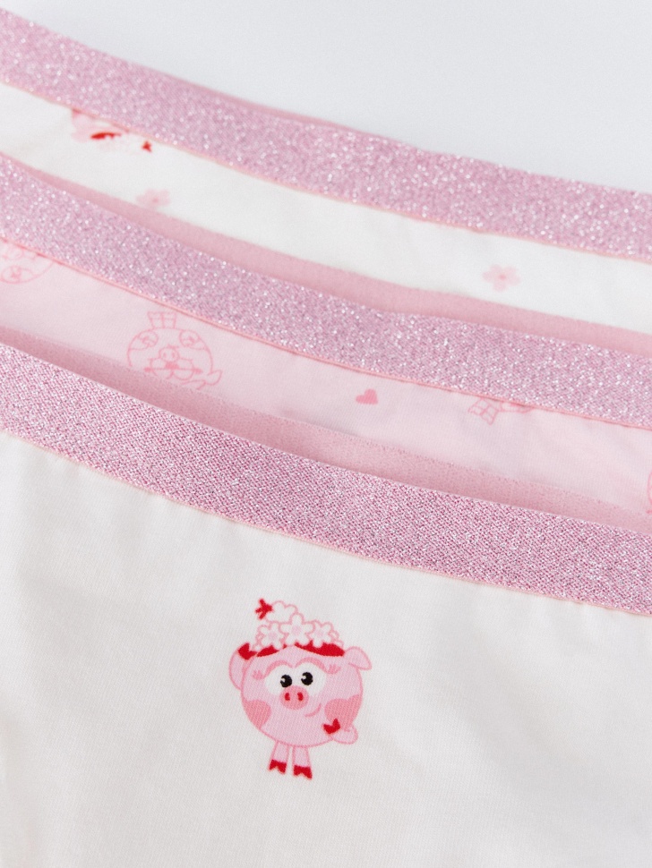 набор из 3 трусов-слипов для девочек  x смешарики 4610517120601 по акции