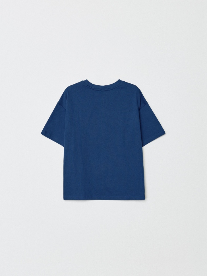 футболка оверсайз с принтом для девочек 4680798485591 по акции