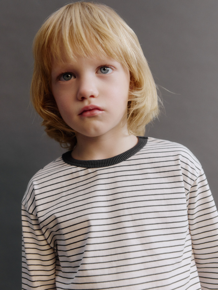 Детский лонгслив Sela в полоску, арт. 33363