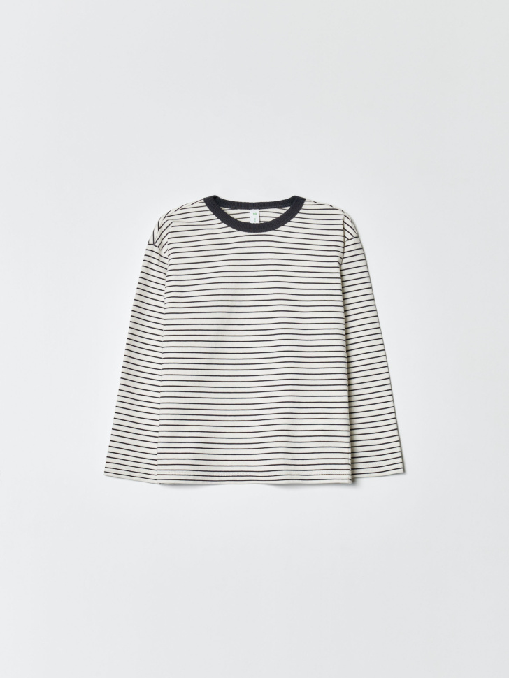 базовый лонгслив в полоску детский по цене 999 руб вид справа
