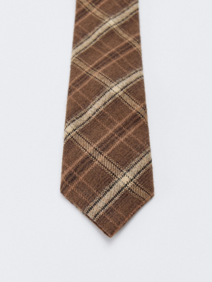 галстук в клетку детский из россии вид сбоку