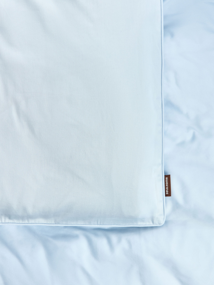 комплект постельного белья из сатина без простыни 2-х спальный 200х220 см от бренда sela вид слева