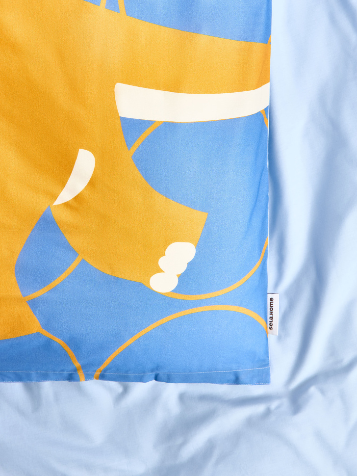 комплект детского постельного белья без простыни 1,5 спальный 140х200 см от бренда sela вид слева