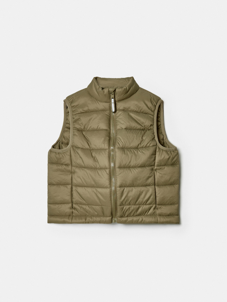 SELA Базовый стеганый жилет для мальчиков, хаки, арт. 43063
