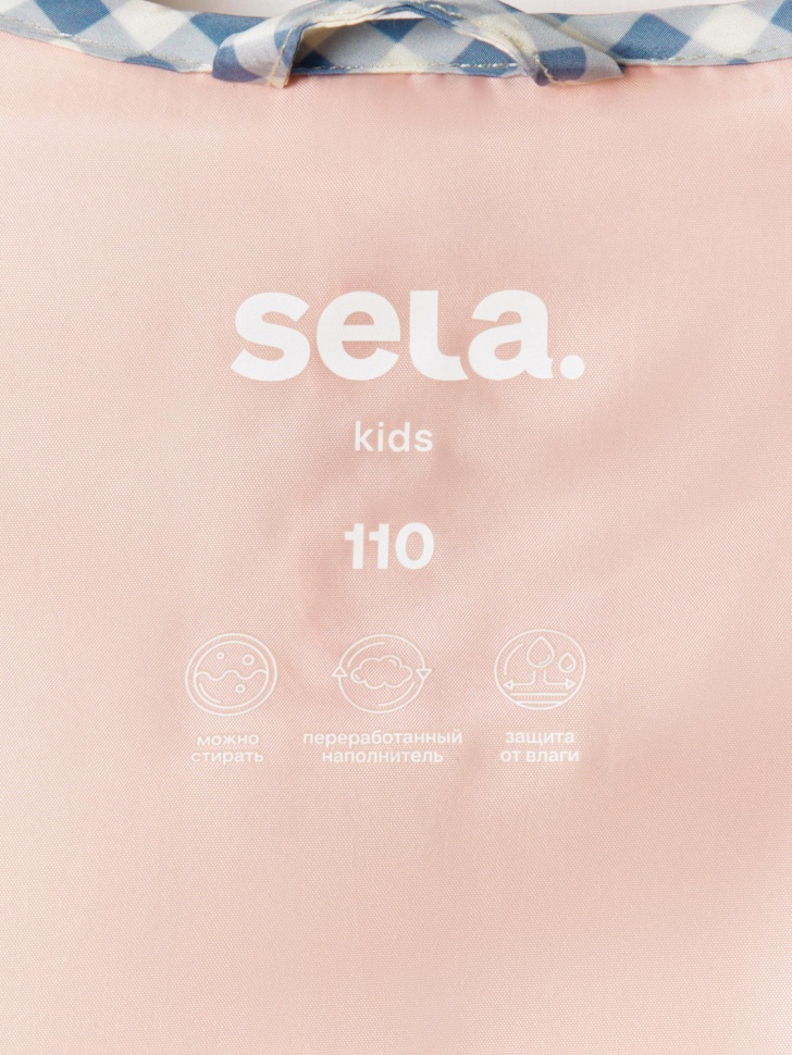 легкая стеганая куртка в стиле пэчворк для девочек универсального стиля с лицевой стороны