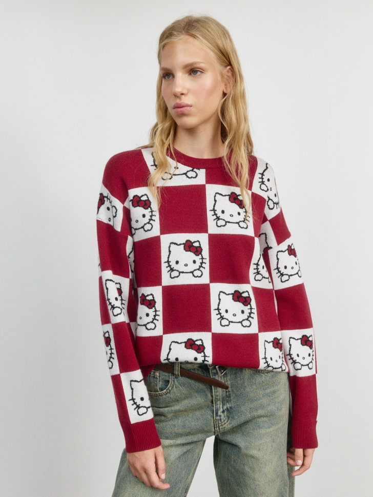 Джемпер с принтом Hello Kitty из линейки SELA Young. Фото №7