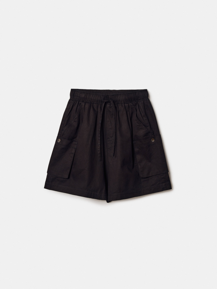 Шорты Sela для девочек, черный, арт. 52051