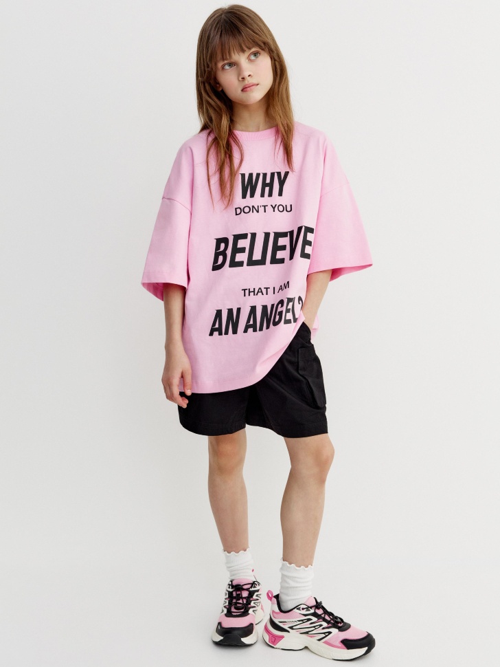 хлопковые шорты карго для девочек 4680798013985 фотография