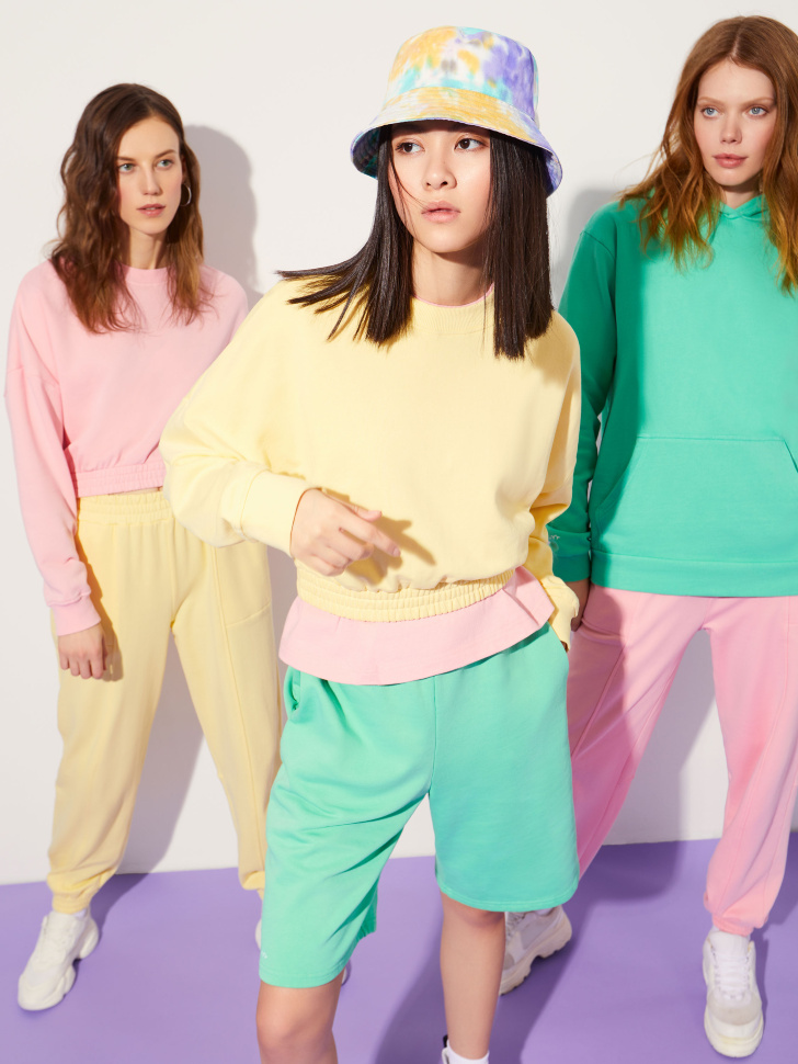 

Трикотажные шорты на резинке, Зеленый