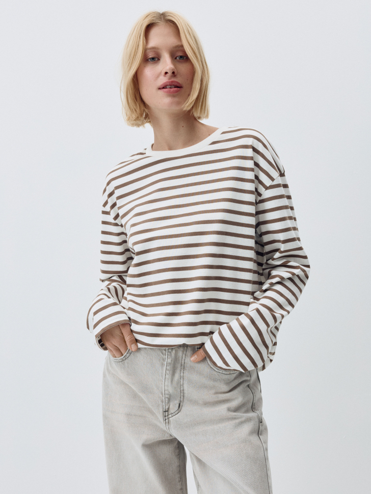 

Лонгслив ANNA OVERSIZE FIT