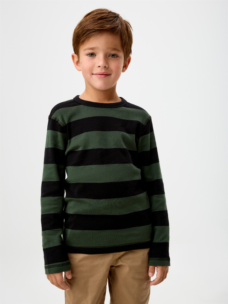 

Лонгслив в полоску для мальчиков