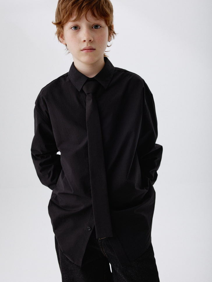 

Рубашка из поплина с галстуком для мальчиков, SL5811070502