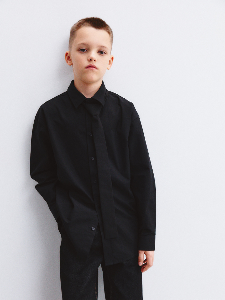 

Рубашка из поплина с галстуком для мальчиков, SL5811070502