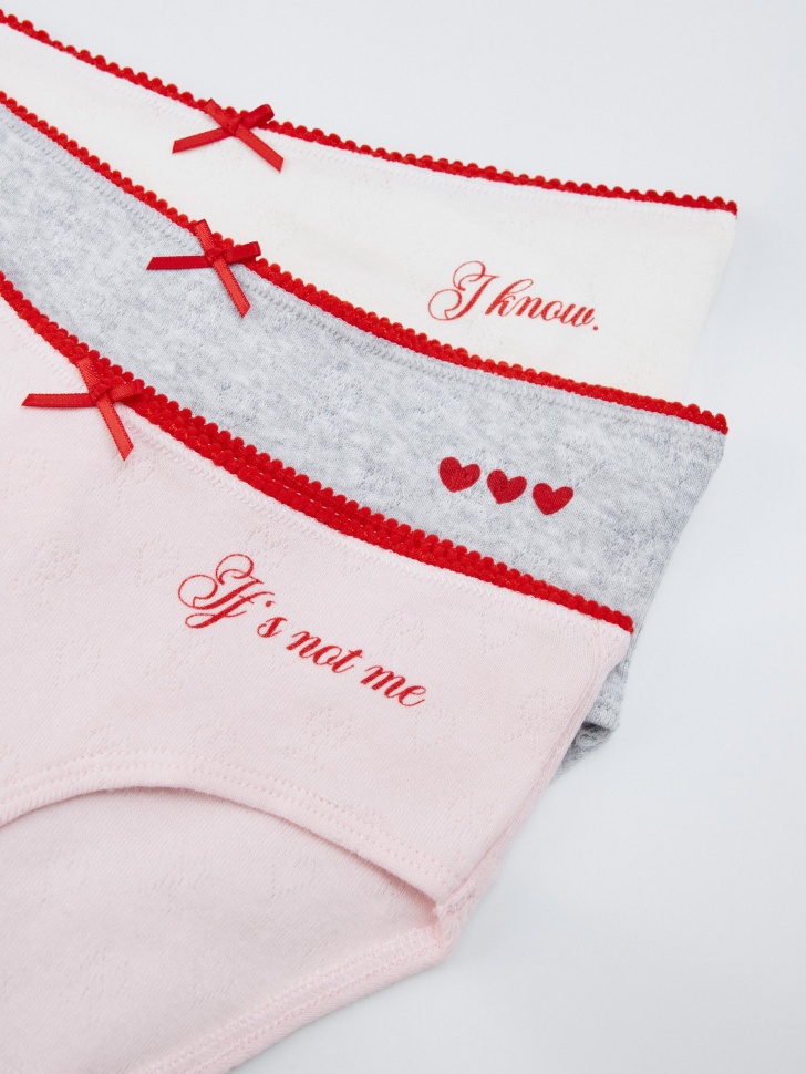 набор из 3 трусов-слипов для девочек 4610517117236 по акции