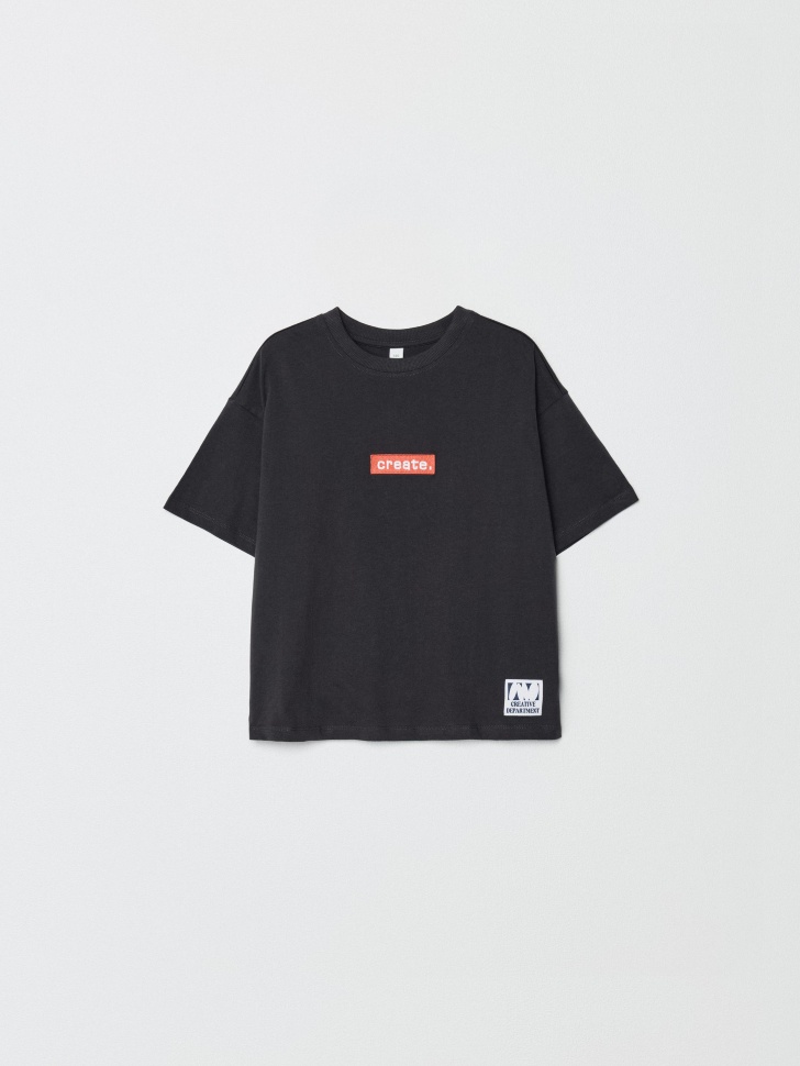 футболка оверсайз с принтом для девочек 4680798485645 фотография