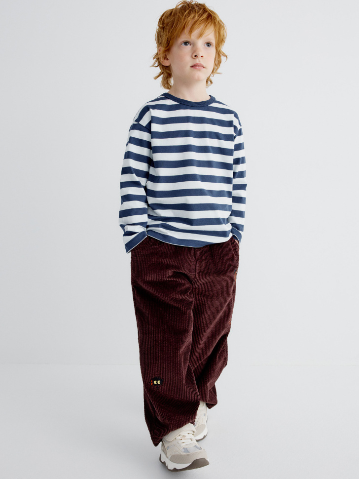 базовый лонгслив в полоску детский 4610517040800 по акции