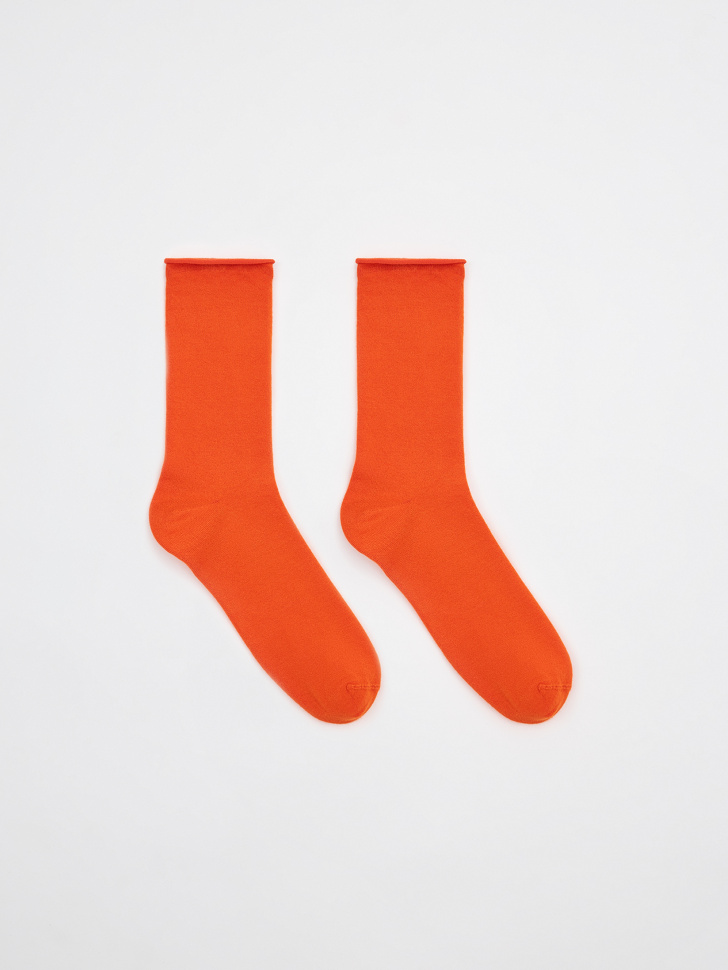 Высокие носки из модала (оранжевый, 23-25)