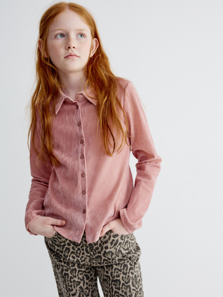 Блузка Sela с бархатным эффектом, арт. 36637