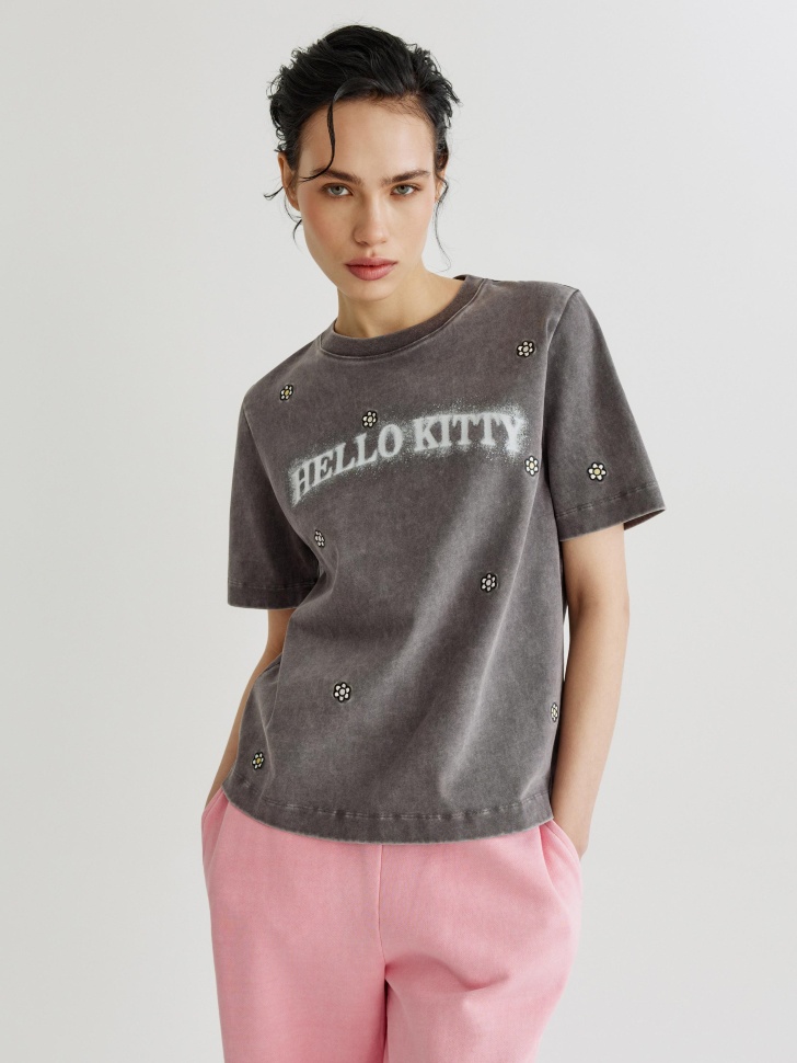 Футболка Sela Hello Kitty, серый, арт. 43775