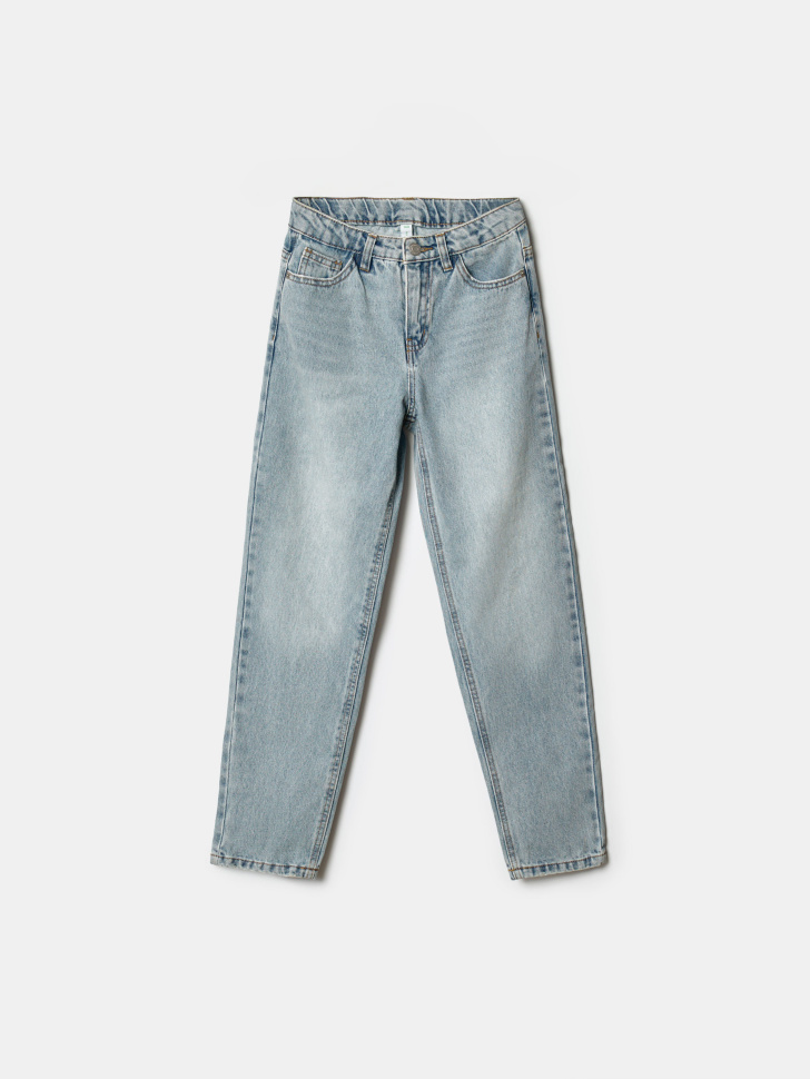 Джинсы мом SELA, голубой, арт. 38809