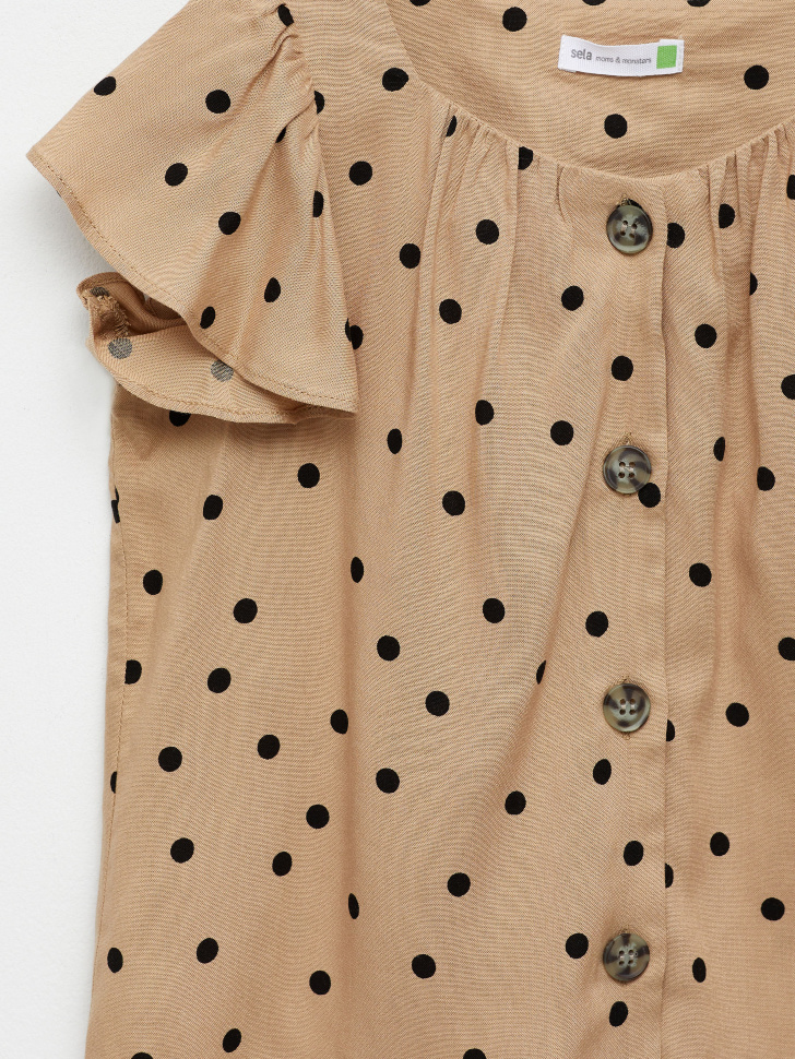 блузка для девочек (бежевый, 104) от Sela