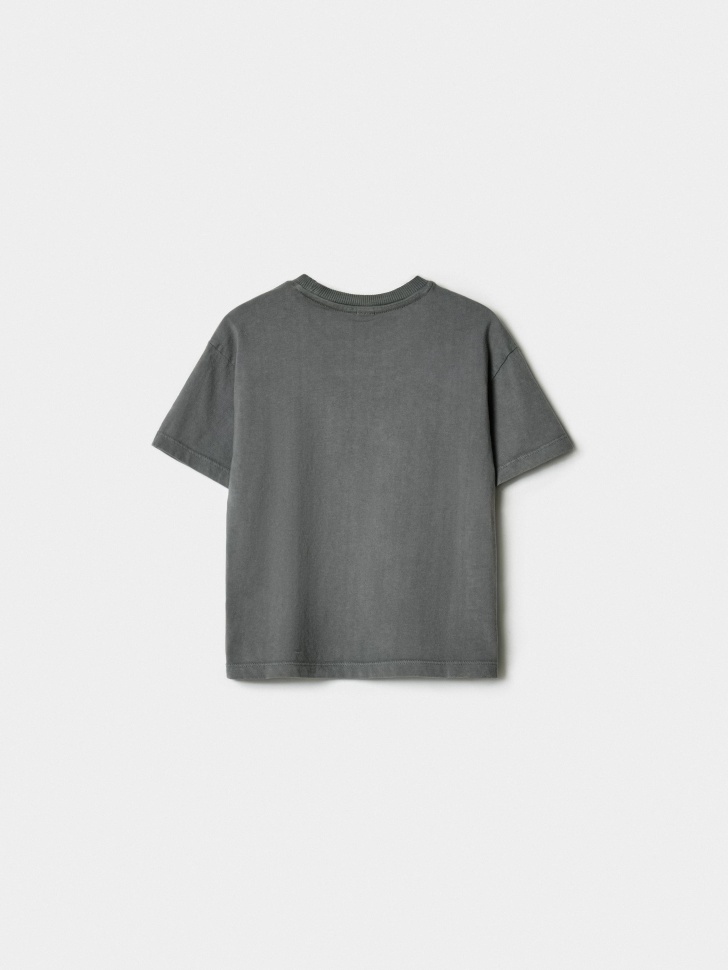 футболка оверсайз с принтом для мальчиков из россии вид сбоку