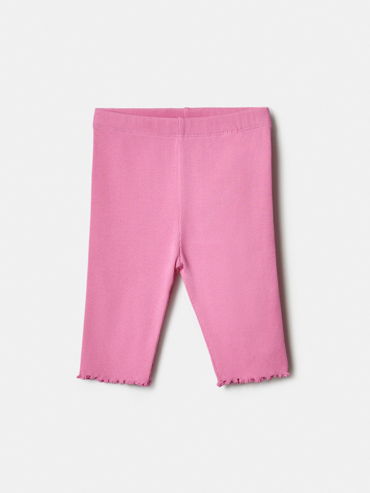 Велосипедки Sela в рубчик для девочек, розовый, арт. 43973