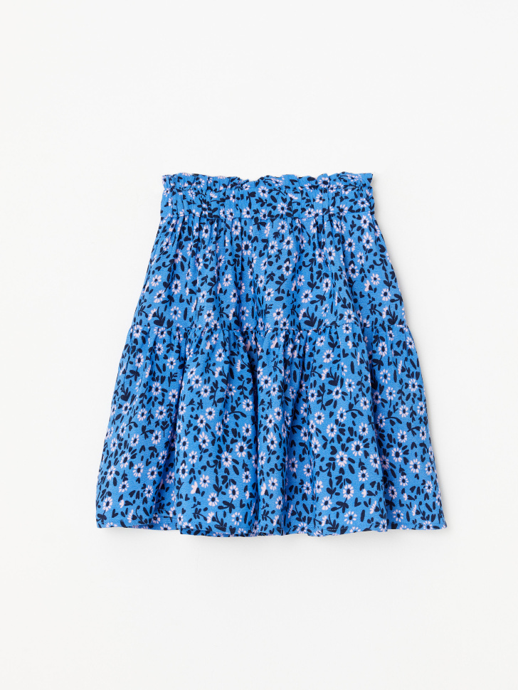 Вискозная юбка для девочек (синий, 98/ 3-4 YEARS) от Sela